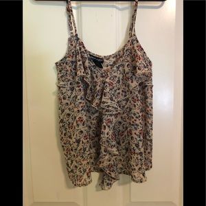 Ruffled Floral Tank Top
